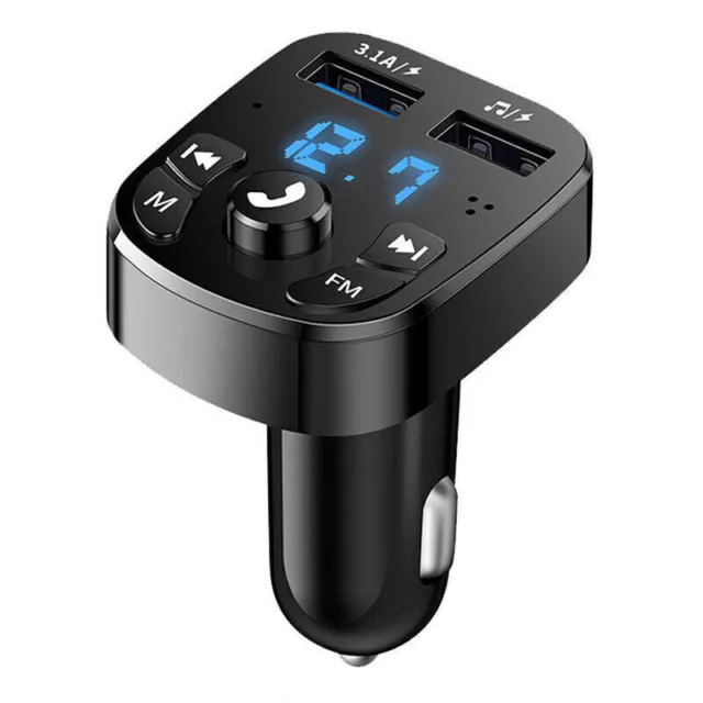 Wireless Handsfree Car FM Transmitter MP3 Player 2 USB Charger Kit for Bluetooth