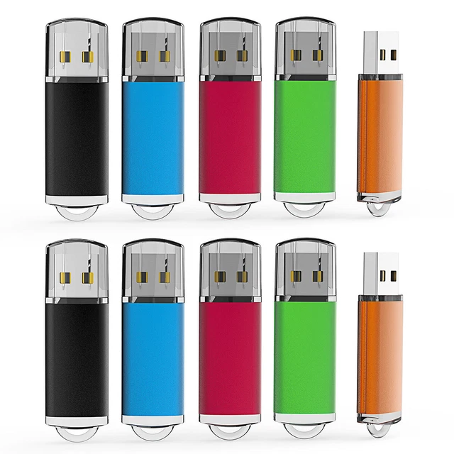 Lot 10PCS Random Color 64GB Thumb USB Flash Drive Storage Memory Stick Logo