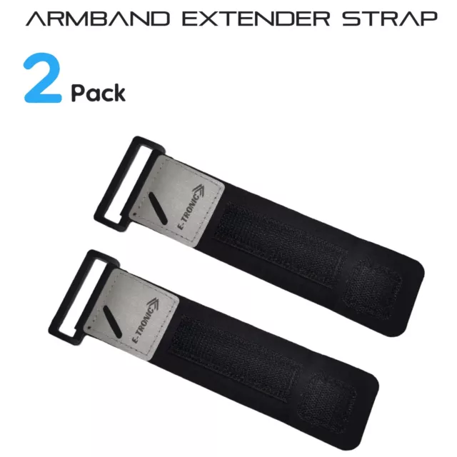 2 Pack, E Tronic Edge Armband Extender Strap Extension for Mobile Phone Armbands