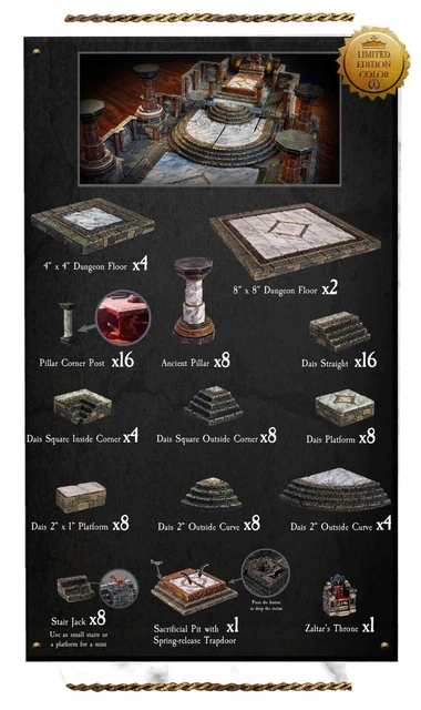 Dwarven Forge - MARBLE - Emperor’s Palace Megapack - Factory