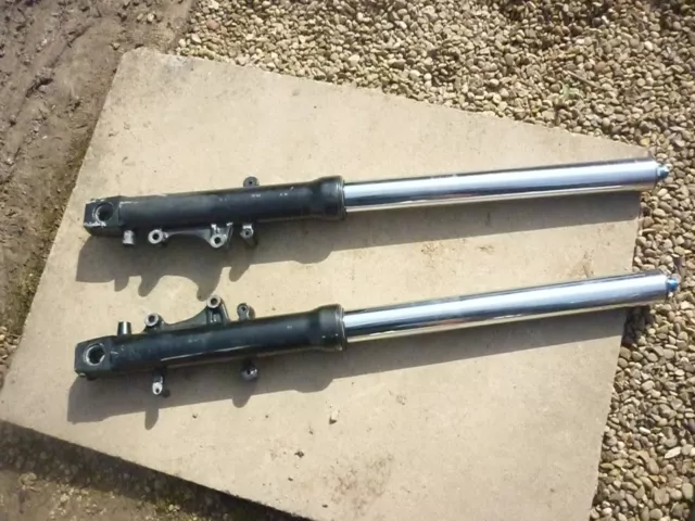 kawasaki zx 9r 1999 (t reg)pair of front forks.