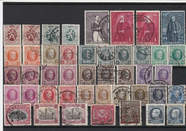 belgium stamps ref 16223