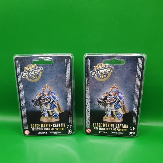 Warhammer 40K Space Marine Sergeant 8001B Metal NIB Blister OOP Citadel 4LO7 A | #4854542054