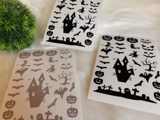 Hochwertige Halloween Vinyl Sticker Aufkleber in verschiedenen Farben