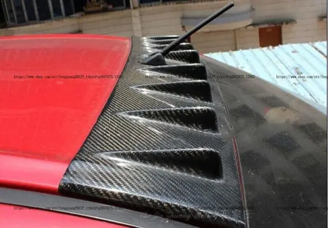 Real carbon fiber Vortex Generator Roof Spoiler For Mitsubishi Lancer EVO 7 8 9
