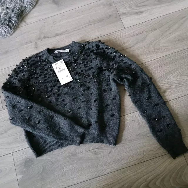 Zara beaded jumper cheap