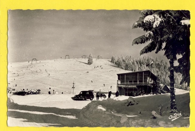cpa 38 - STATION de SKI du COLLET d'ALLEVARD en 1957 Isère