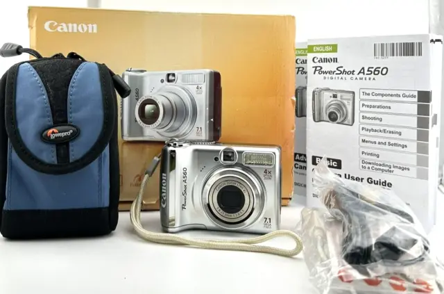 Canon PowerShot A560 Digital Camera 7.1MP 4X Optical Zoom Open Box - Near Mint