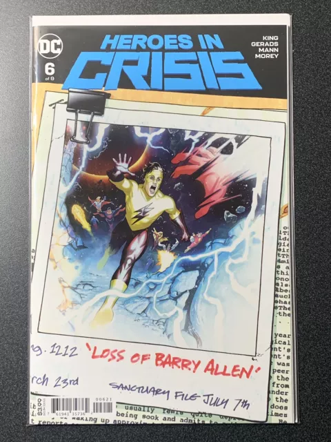 DC Comics Heroes In Crisis #6 B Cover 2019 ÉTUI FRAIS 1er imprimé comme neuf