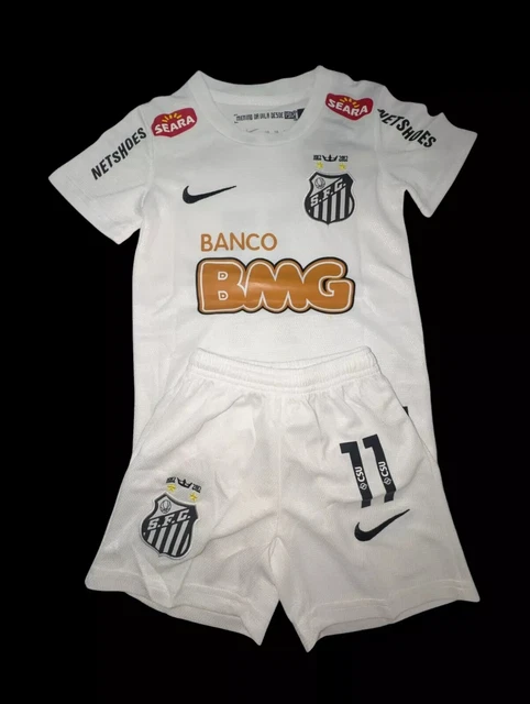 Maillot Neymar Bresil Maglia Home Santos FC 2011/12 Bianca Neymar