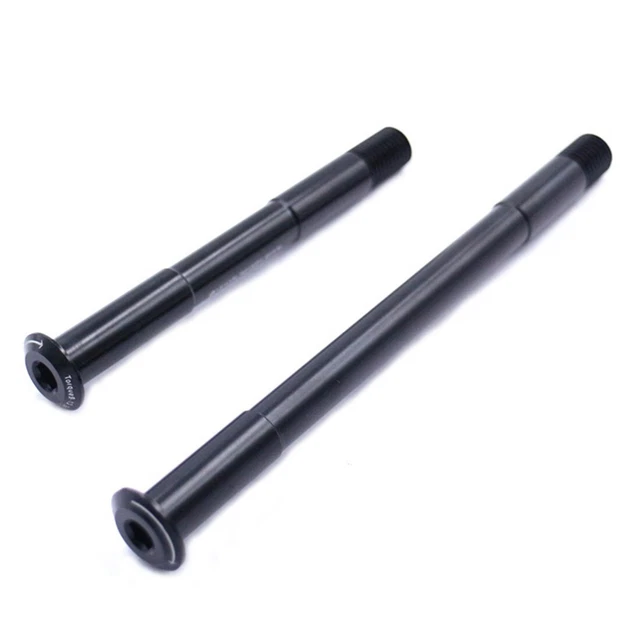 Asse Passante Per Bici 10x135 Mm - Perni In Alluminio Per Mozzo Anteriore E Posteriore, Sgancio Rapido, Passo 1.5 Mm, Lunghezza Filettatura 24 Mm, Per Mountain Bike, Nero