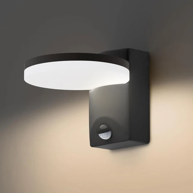 FLORNIA Outside Light Outdoor LED Wall Lighting Main Powered External Security