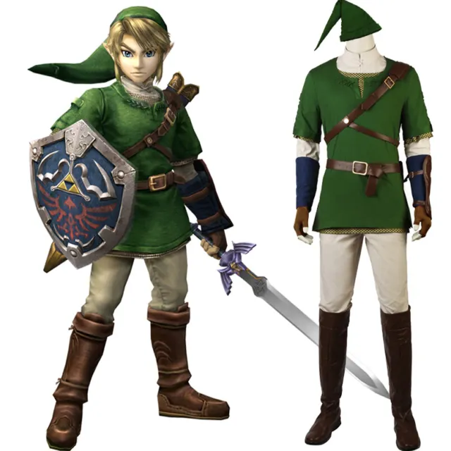 Legend Of Zelda Twilight Link Cosplay Costume Tunic Of The Wild Battle Outfit