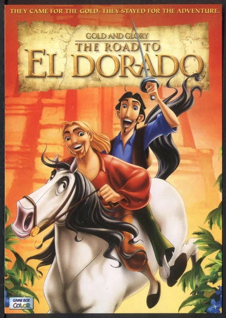 FILM POSTER POSTCARD: GOLD & GLORY: THE ROAD TO EL DORADO. Free Post £3