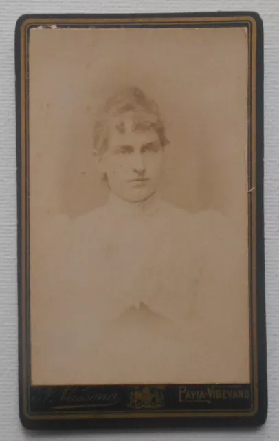 Noe' Vassena Pavia Vigevano Fotografia Cdv Ritratto Ricordo Femminile Signora