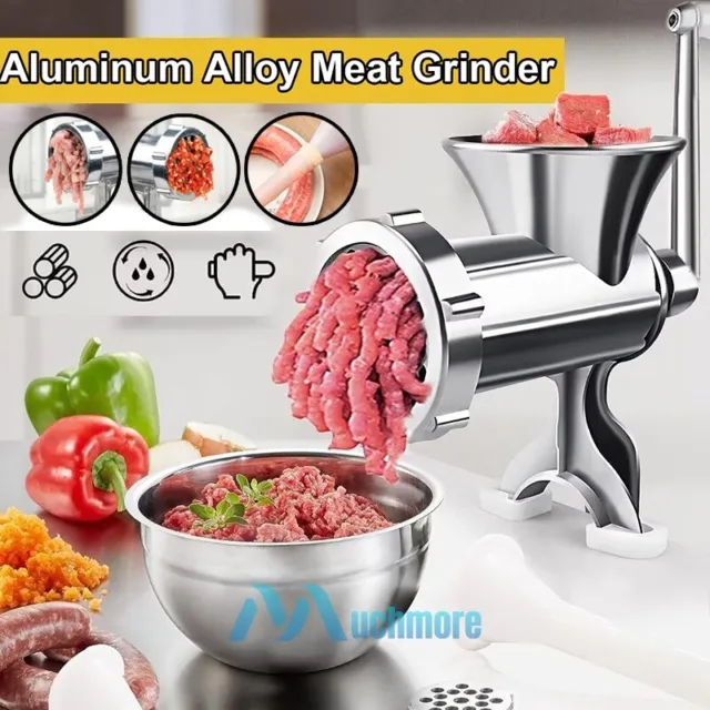 Commercial Meat Grinder Mincer Stuffer Hand Manual Sausage Filler Maker Machine