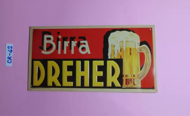 Targa Pubblicitaria In Latta Birra Dreher