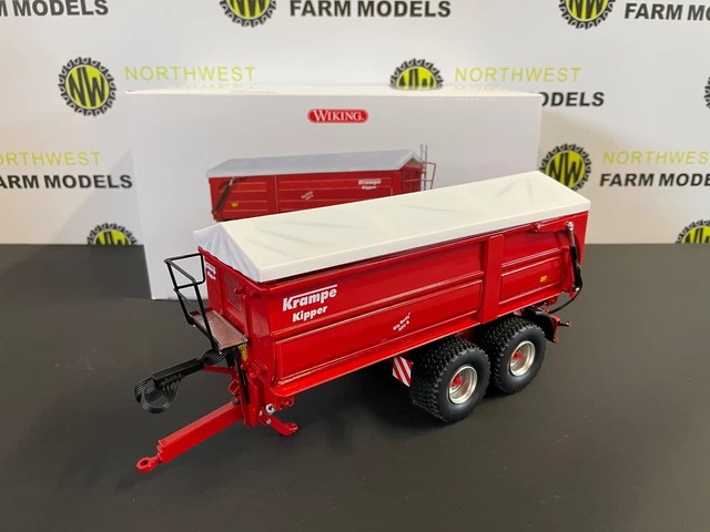 Wiking Krampe HP 20 トレーラー 1/32 WIKING 1:32 KRAMPE HP20 HALFPIPE TIPPER TRAILER 7854 - One32
