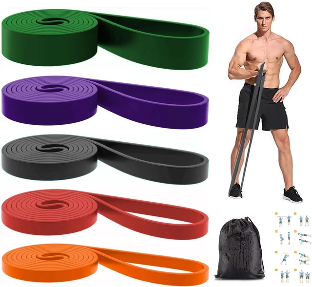 Bande De Résistance Fitness Violette - Pour Abdos, Bras, Jambes - Idéale Yoga, étirement, Entraînement Maison