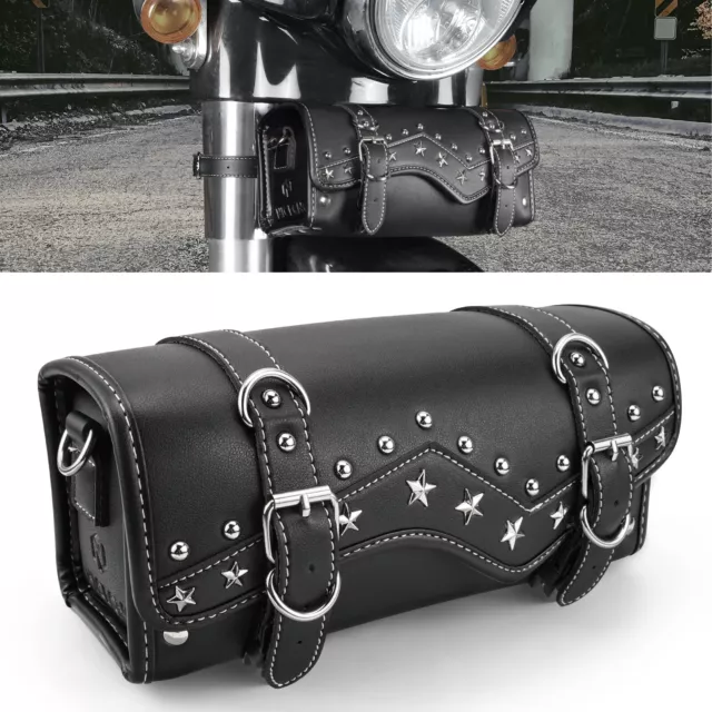 29CM*L Motorcycle Front Fork Handlebar Saddlebag Roll Up Tool Bag Universal