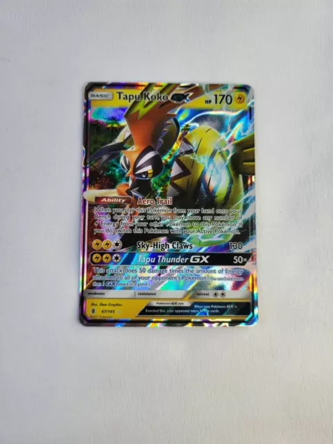  Tapu Koko GX - 47/145 - Ultra Rare : Toys & Games