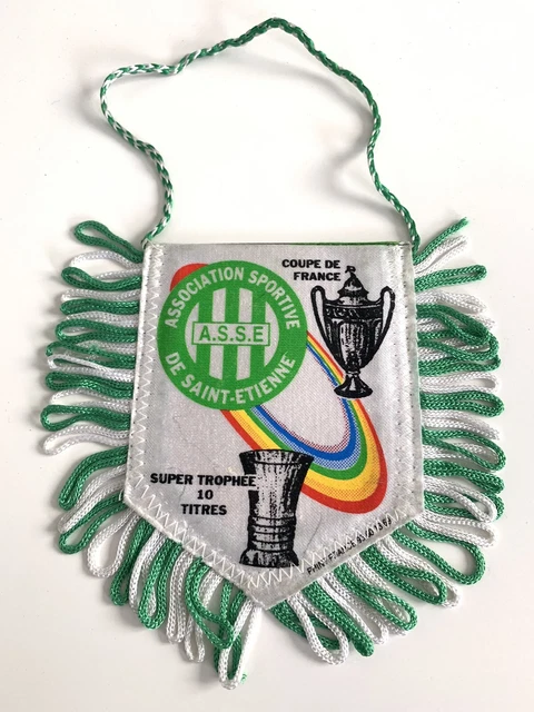 Rare ancienne echarpe ASSE Saint Etienne vintage football
