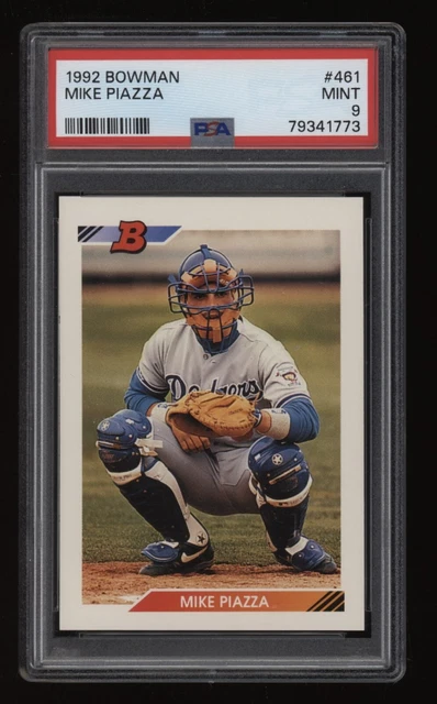 1992 Mike Piazza PSA 9 Bowman Baseball Rookie Rc #461 *NICE* Invest NOW HOF