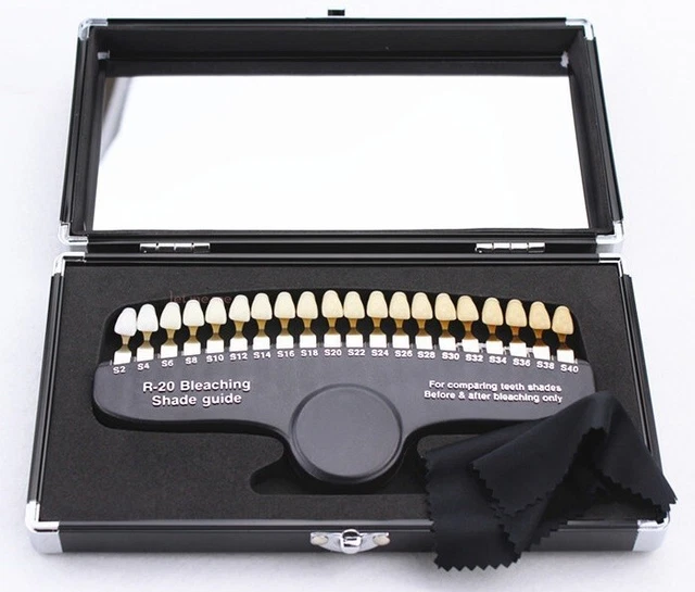 Teeth Whitening Dental Shade Guide 3D Shade guide - 20 Colors With Mirror