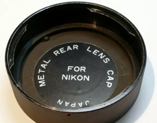 Metal Rear Lens Cap Dust Cover for Nikon F cameras Ai Ai-s AF-S G
