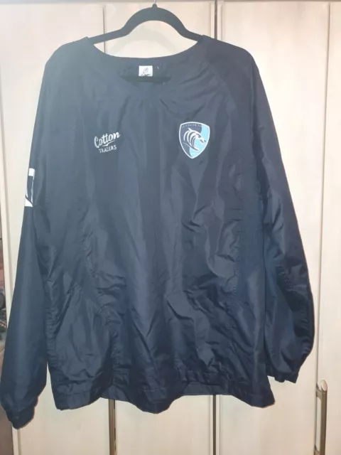 Leicester Tigers Cotton Traders Rugby Union Waterproof Training Top Xlarge 2