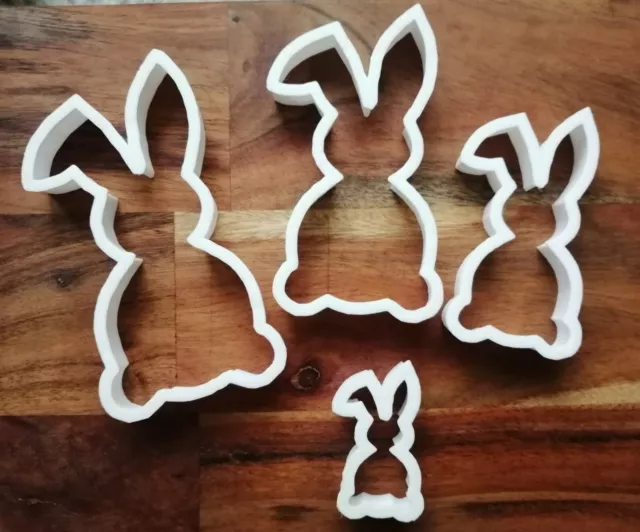 Rabbit Bunny Cookie Cutter Biscuit Dough Face Pastry Easter 4 Size AL126-29