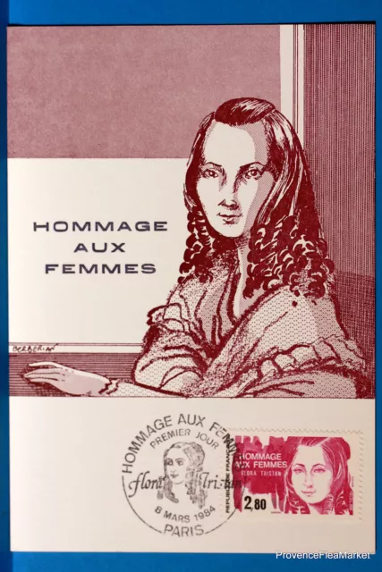 Yt A  2303 HOMMAGE AUX FEMMES   FRANCE  CARTE MAXIMUM 1° JOUR FCP