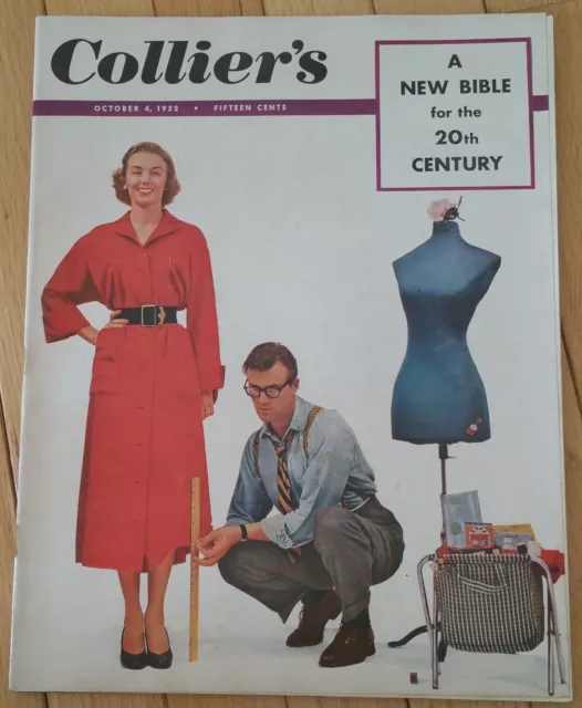 Colliers Magazine October 4 1952 New Bible War On Cancer Mamie Alice Wallace