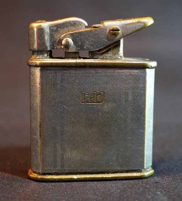Briquet Vintage Zippo Années 50 - Thème Golfeur, Bronze Français - Occasion Fonctionnel