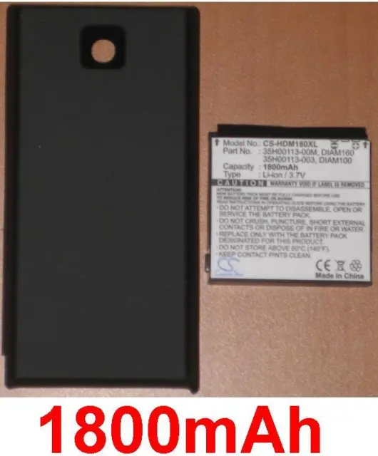 Case+Battery 1800mAh Type 35H00113-003, DIAM160 For O2 Xda Ignito