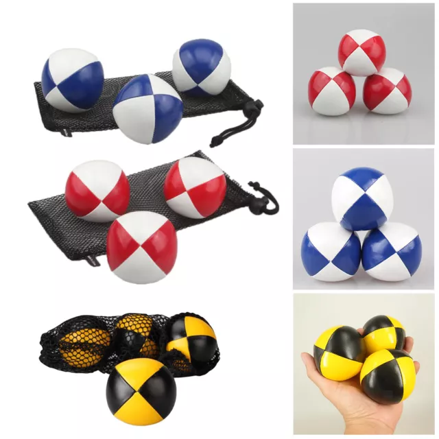 3x Multicolor PU Clown Jonglierball Wurfball Jonglierspielzeug mit