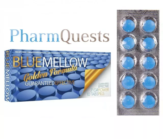 10 x Blaue Pillen Herbal 🔥 Blue Mellow für Männer 🔥 Selen L-Arginin Ginseng