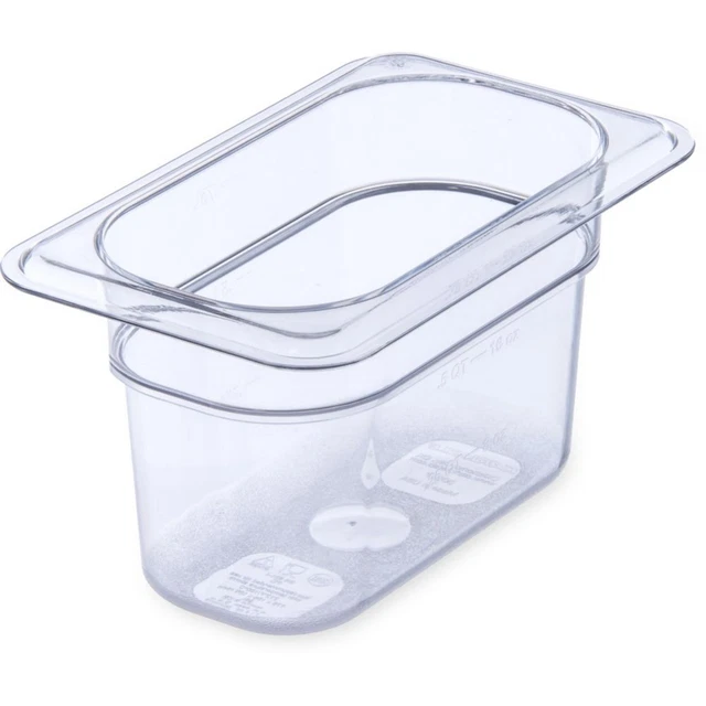 Carlisle 3068707 StorPlus 1/9-Size x 4" D Clear Food Pan