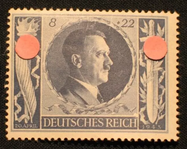 D. Reich, WW2, Adolf Hitler , Nr. 846 mit Plattenfehler 846 f49B  , f29 **