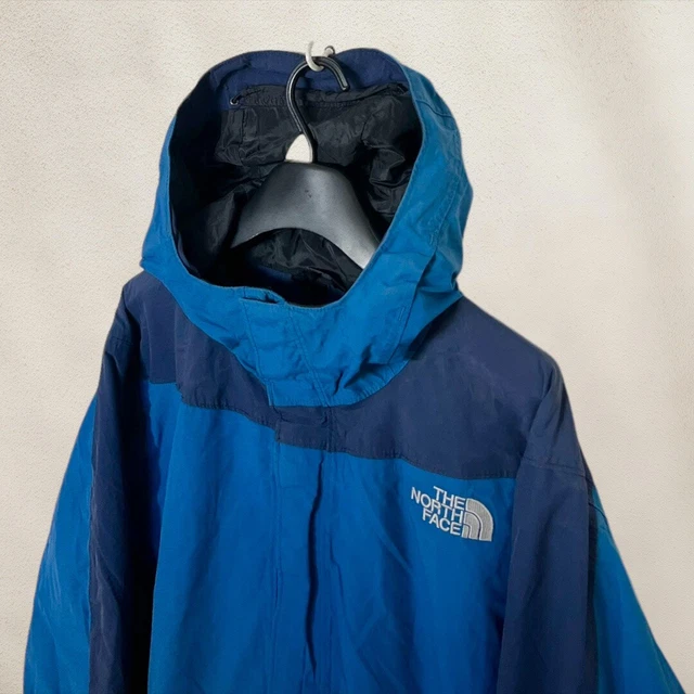 Mens Blue The North Face Hyvent Hooded Waterproof Jacket - Size Large (L) W144 3