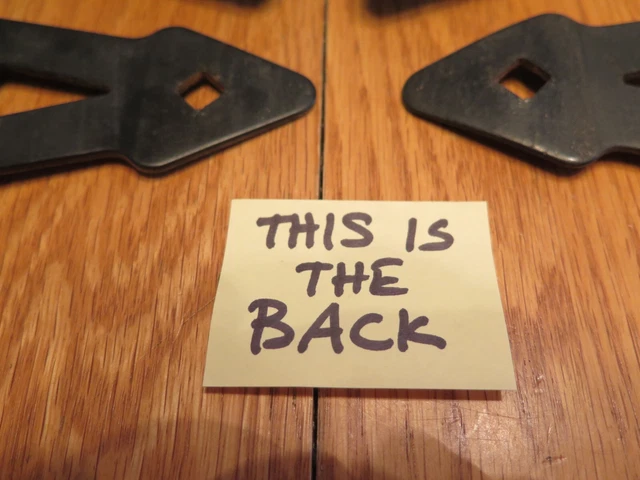T Strap Barn Door Gate Shed Hinges 10.5" x 7.75" Set of Four Salvage Vintage 9