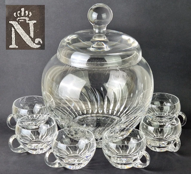 Bowle Set Service Nachtmann Série Fleurie Marqué P806