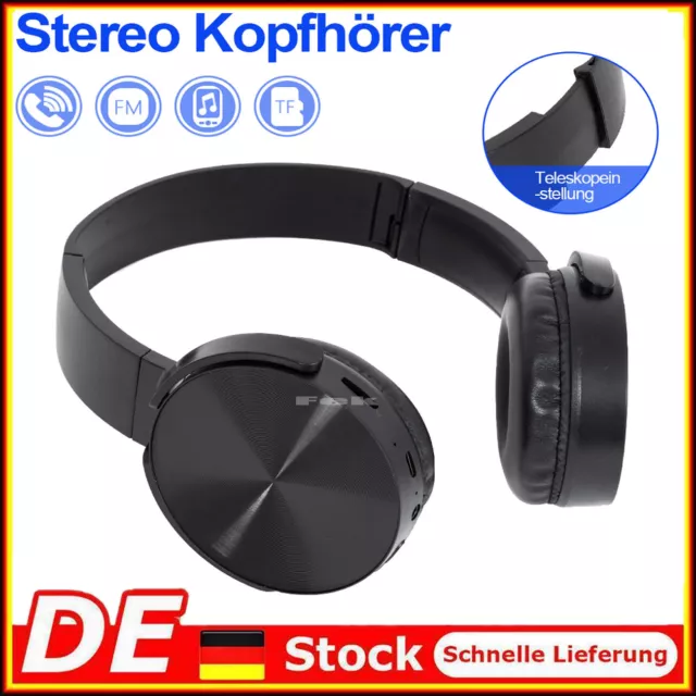 Bluetooth 5.1 Wireless Kopfhörer Kabellos HiFi Stereo Headset mit Mikrofon DHL