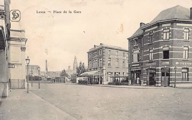 Belgique - LEUZE (Hainaut) Place de la Gare