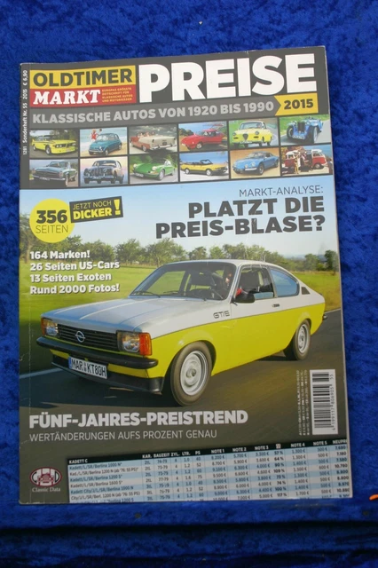 Oldtimer Markt Sonderheft Nr. 55 2015 Preise