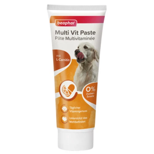 Beaphar Multi-Vitamina-Incolla Cane 250 G, Nuovo