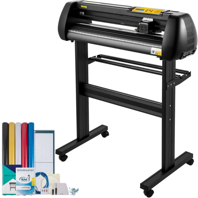 VEVOR Vinyl Cutter Machine Cutting Plotter 28inch Bundle SignMaster Floor Stand