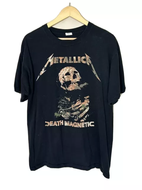VINTAGE METALLICA SHIRT Death Magnetic Black Metal Concert Shirt Band ...