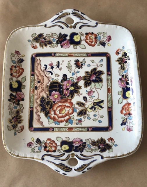 Piatto Stile Vassoio Maison’s In Porcelana Inglese, con ornamenti In Oro