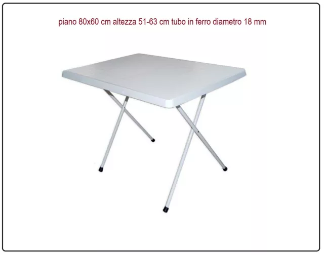 tavolo campeggio pieghevole regolabile altezza giardino balcone buffet gioco